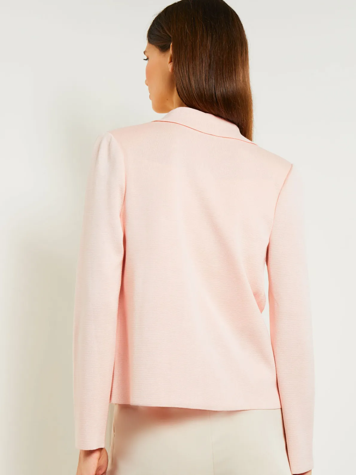 Heritage Fit Double Breasted Jacket - Floral Applique Knit
