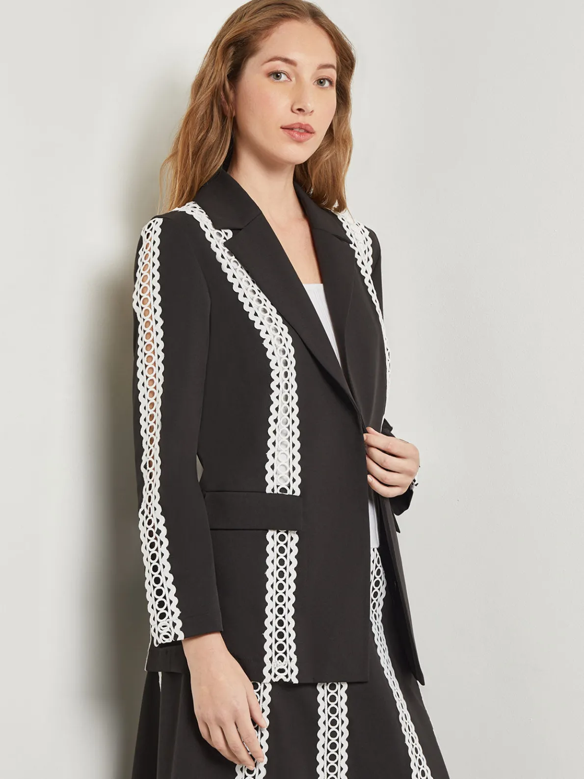 Heritage Fit Jacket - Eyelet Trim Woven Twill